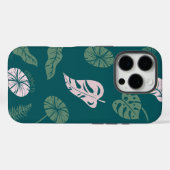 Coques Case-Mate iPhone Minimal Botanical Pastel Green Custom Name Phone (Verso (horizontal))