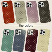 Coques Case-Mate iPhone Minimal Burgundy Pink Custom Monogram Polka Dot 