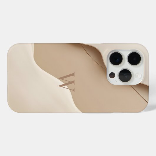 Coques Case-Mate iPhone Minimal Letter W Phone Case – Aesthetic Monogram (Verso (horizontal))