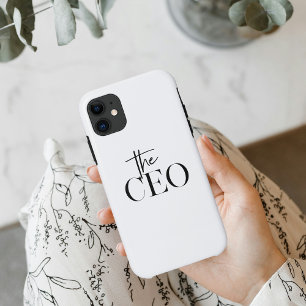 Case-Mate iPhone Case Minimal moderne Le PDG Noir