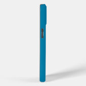 Coques Case-Mate iPhone Minimal Monogram Sarcelle (Verso / Droite)