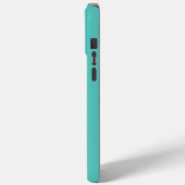 Coques Case-Mate iPhone Minimal Monogramme Aqua (Verso / Gauche)