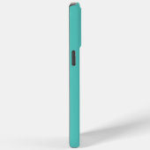Coques Case-Mate iPhone Minimal Monogramme Aqua (Verso / Droite)