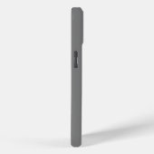 Coques Case-Mate iPhone Minimal Monogramme Gris  (Verso / Droite)