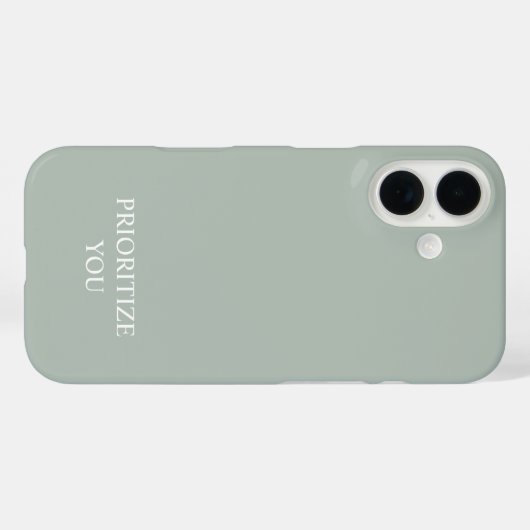 Coques Case-Mate iPhone Minimal Prioritize You Quote Ash Colour (Verso (horizontal))