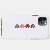 Coques Case-Mate iPhone minimal valentine hearts / “cute love pattern” (Dos (Horizontal))
