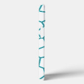 Coques Case-Mate iPhone Minimalisme Art Abstrait Pale Turquoise Cellules B (Verso / Droite)