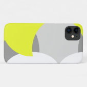 Coques Case-Mate iPhone minimalisme d'art Abstrait iPhone gris jaune 11 Co (Dos (Horizontal))