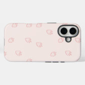Coques Case-Mate iPhone Minimalisme de la fraise (Verso (horizontal))