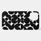 Coques Case-Mate iPhone minimalisme moderne noir et blanc motif (Verso (horizontal))