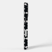 Coques Case-Mate iPhone Minimalist black & white daisy pattern (Verso / Droite)