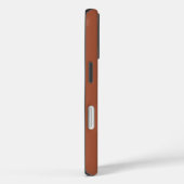 Coques Case-Mate iPhone Minimalist Cinnamon Brown Monogram Name Case-Mate (Verso / Droite)