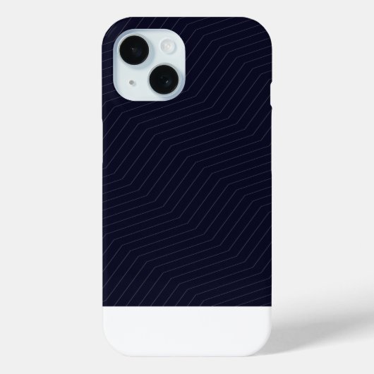 Coques Case-Mate iPhone Minimalist Deep Blue Zig Zag Geometric Modern Phon (Verso)