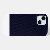 Coques Case-Mate iPhone Minimalist Deep Blue Zig Zag Geometric Modern Phon (Verso (horizontal))