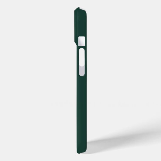 Coques Case-Mate iPhone Minimalist Emerald Green Personalized Monogram (Verso / Gauche)
