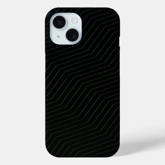 Coques Case-Mate iPhone Minimalist Emerald & Teal Zig-Zag Modern Geometric (Verso)