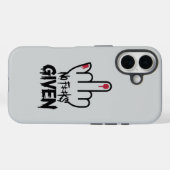 Coques Case-Mate iPhone Minimalist Middle Finger Design – Bold Statement  (Verso (horizontal))