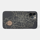 Coques Case-Mate iPhone Minimalist NYC Soccer Map Pin Line Art (Dos (Horizontal))