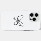 Coques Case-Mate iPhone Minimalist One Line Butterfly iPhone Case (Verso (horizontal))