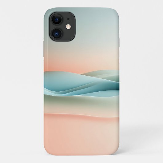 Coques Case-Mate iPhone Minimalist Pastel Gradient Waves - Abstract Modern (Dos)