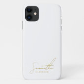 Coques Case-Mate iPhone Minimalist Professional Gold Handwritten Script (Dos)