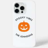 Coques Case-Mate iPhone Minimalist Spooky Vibes – Personalized Halloween (Verso)