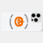 Coques Case-Mate iPhone Minimalist Spooky Vibes – Personalized Halloween (Verso (horizontal))