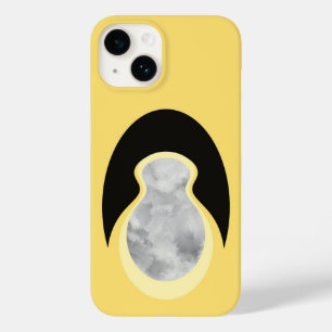 Coque Pour iPhone 14 Minimaliste Abstrait Nuage-Graine Jaune