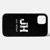COQUES Case-Mate iPhone MINIMALISTE BLANC MONOGRAMME À DEUX LETTRES NOM NO (Verso (horizontal))