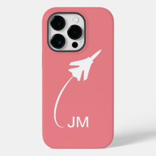 Coque Pour iPhone 14 Pro Minimaliste, Moderne, Aviateur, Avions, Pilote