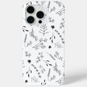 Coque iPhone 15 Pro Max Minimaliste moderne tendance botanique simple