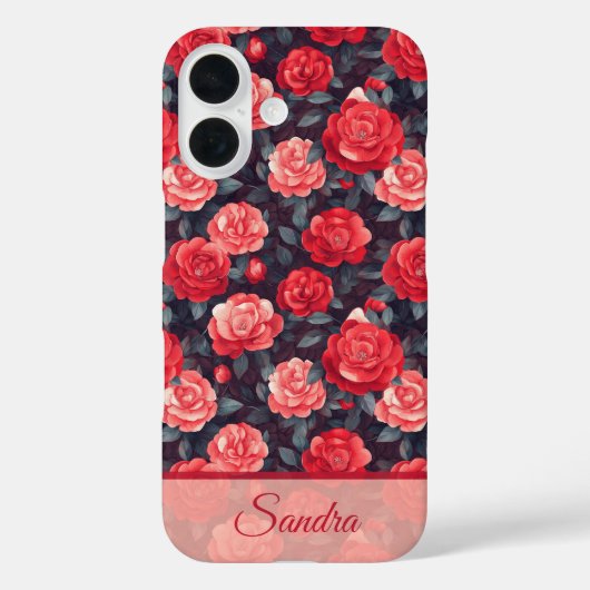 Coques Case-Mate iPhone Minimalistic Holiday Gift Rose Floral Custom (Verso)