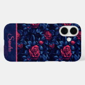 Coques Case-Mate iPhone Minimalistic Retirement Gift Rose Flower Name (Verso (horizontal))