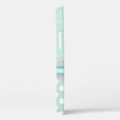 Coques Case-Mate iPhone Mint Green Damask (Verso / Droite)