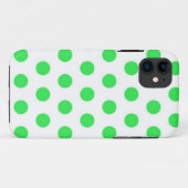 Coques Case-Mate iPhone Mint Green Polka Dots (Dos (Horizontal))