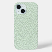 Coques Case-Mate iPhone Mint Green Textured Leather Phone Case (Verso)