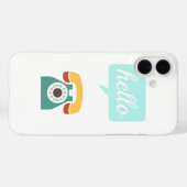 Coques Case-Mate iPhone Mint Orange Aqua Tan Retro Téléphone Bonjour (Verso (horizontal))