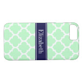 Coques Case-Mate iPhone Mint White Moroccan (Dos (Horizontal))