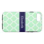 Coques Case-Mate iPhone Mint White Moroccan (Dos (Horizontal))
