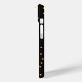 Coques Case-Mate iPhone Minuscule Polka Noir et Or fait main (Verso / Gauche)