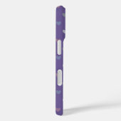 Coques Case-Mate iPhone Minuscules cœurs à pois sur Violet Ultra Pourpre (Verso / Droite)