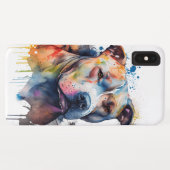 Coques Case-Mate iPhone Mirada tierna + corazón fuerte: pitbull (Dos (Horizontal))