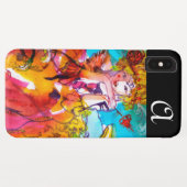 Coques Case-Mate iPhone MIRANDOLINA Masques de Carnaval vénitien Monogramm (Dos (Horizontal))