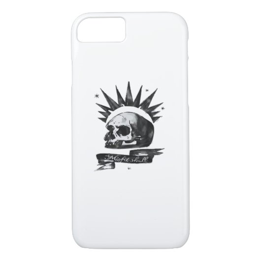 Coques Case-Mate iPhone Misfit Skull Creative Character Art Style (Dos)