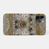 Coques Case-Mate iPhone Mishya Baroque Monogramme Élégant (Dos (Horizontal))