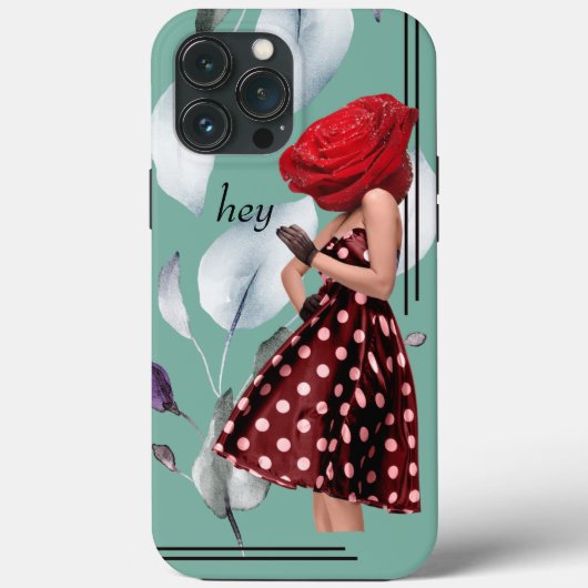 Coques Case-Mate iPhone Miss Rose Cool Collage Pop Art Floral Féminin (Verso)