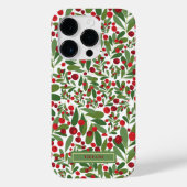 Coques Case-Mate iPhone Mistletoe et Hollyberries Noël (Verso)