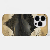 Coques Case-Mate iPhone Misty Mountain Black & Gold (Verso (horizontal))