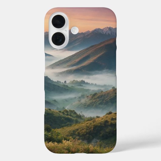 Coques Case-Mate iPhone Misty Mountain Dawn (Verso)