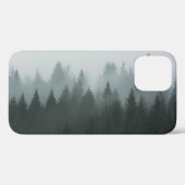 Coques Case-Mate iPhone Misty Mountain Forest Brouillard d'automne (Verso (horizontal))